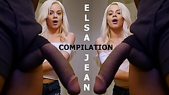 ร่างกายเล็กกระทัดรัดของ Elsa Jean เต็มไปด้วยความยาวของอวัยวะเพศชายใหญ่!