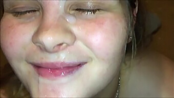 Teen Babe Gives An Amazing Blowjob And Receives A Huge Facial Cumshot In Pov