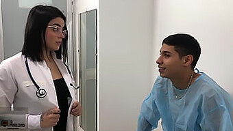 Amateur Latina Gets Her Big Cock Sucked And Fucked By Her Doctor