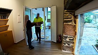 I Surprise The Delivery Man With A Blowjob Upon His Return Home