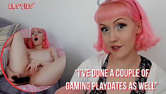 Pretty Amateur With Pink Hair Enjoys Solo Play And Watching Her Own Stimulation