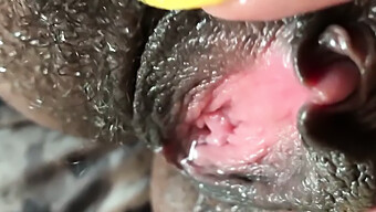 Extreme Close-Up Of A Squirting Orgasm