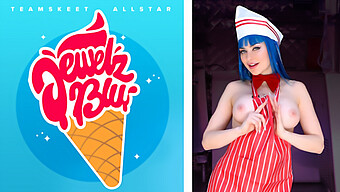 Jewelz Blu Reaches Orgasm Through Ice Cream - Teamskeet'S All-Star Performance