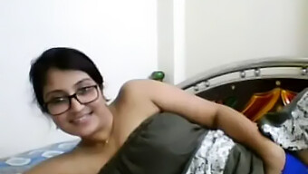 Asian Beauty Julie Bhabhi Caresses Her Full Breasts On Webcam