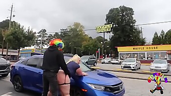 Waffle House Public Ass Fuck With A Big Black Cock