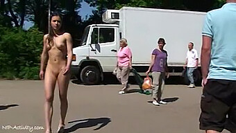 July - Outdoor Nude Display Of A German Babe