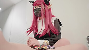 Die Asiatische Succubus Liz Kyun Lutscht Sperma Und Gibt Ein Hentai-Erlebnis