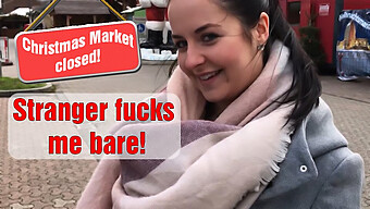 Cumshot Surprise At The Christmas Market