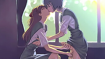 Cute And Sexy Anime Babe'S Ear Kissing Session