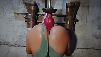 Bdsm Bondage With Lara Croft And Sex Machine