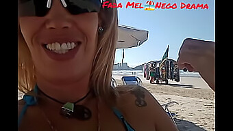 Public Display Of Affection At Praia Da Enseada With Blonde Amateur