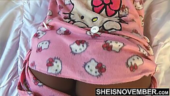 Napping Ebony'S Hd Pussy Wird Von Großem Schwarzen Schwanz Im Schlafanzug Geweckt