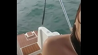 Hot Sex On A Boat With A Horny Couple