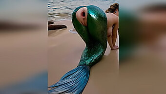 A Stranger Penetrates A Mermaid Vigorously On The Beach, Damaging Her Delicate Anus With Intense Anal Outdoors - Ai-Generated Porn